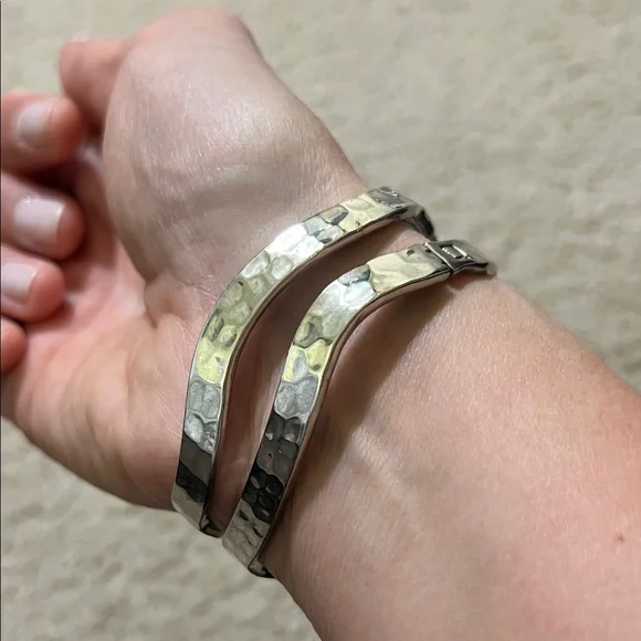 Elegant Lot of Silver Bangle Sets - Picture 7 of 8